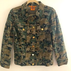 Tory Burch Camouflage Jacket Size 8